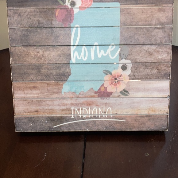 Wall Art “Indiana Home” wooden sign - Picture 2 of 8